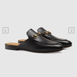 GUCCI WOMEN'S PRINCETOWN LEATHER SLIPPER LOAFER
